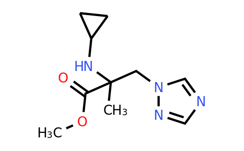 1249671-76-8 | Methyl 2-(cyclopropylamino)-2-methyl-3-(1h-1,2,4-triazol-1-yl)propanoate