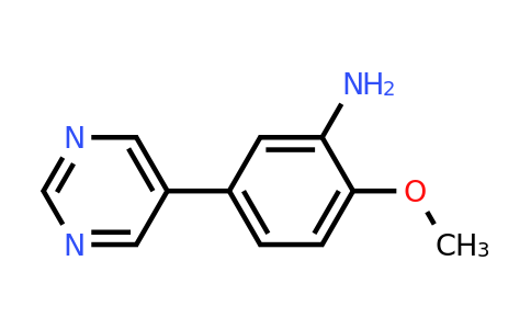 1249705-75-6 | 2-Methoxy-5-(pyrimidin-5-yl)aniline