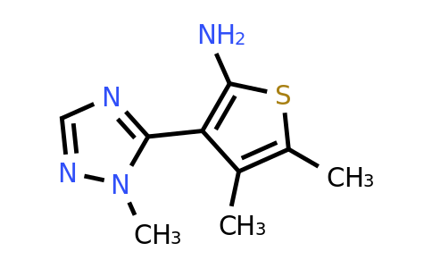 1249780-93-5 | 4,5-Dimethyl-3-(1-methyl-1h-1,2,4-triazol-5-yl)thiophen-2-amine