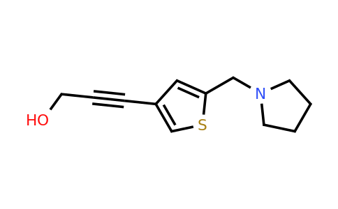1249839-87-9 | 3-(5-(Pyrrolidin-1-ylmethyl)thiophen-3-yl)prop-2-yn-1-ol