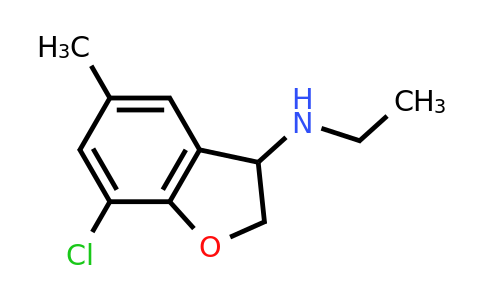 7-Chloro-N-ethyl-5-methyl-2,3-dihydrobenzofuran-3-amine