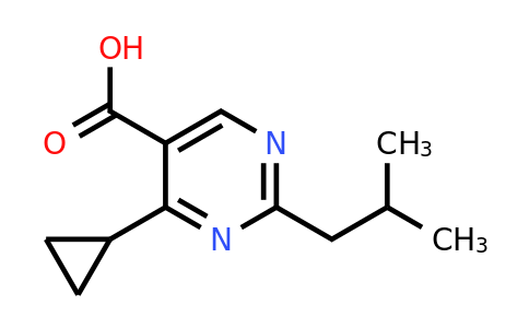 1249972-15-3 | 4-Cyclopropyl-2-isobutylpyrimidine-5-carboxylic acid