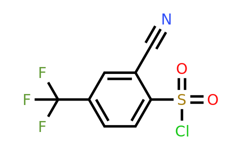 2-Cyano-4-(trifluoromethyl)benzene-1-sulfonyl chloride