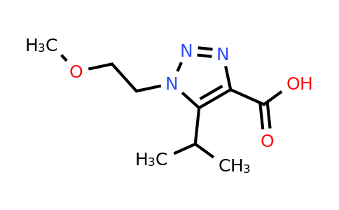 1250024-82-8 | 5-Isopropyl-1-(2-methoxyethyl)-1h-1,2,3-triazole-4-carboxylic acid