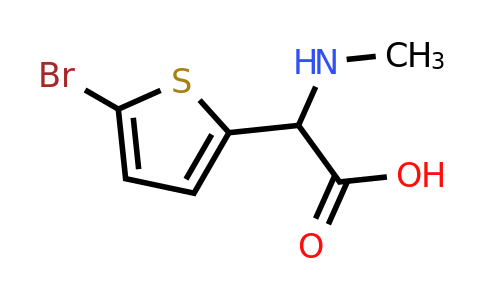 1250085-14-3 | 2-(5-Bromothiophen-2-yl)-2-(methylamino)acetic acid