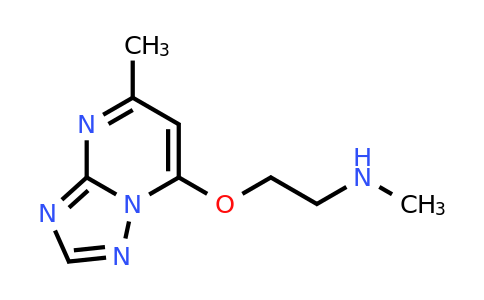1250173-02-4 | n-Methyl-2-((5-methyl-[1,2,4]triazolo[1,5-a]pyrimidin-7-yl)oxy)ethan-1-amine