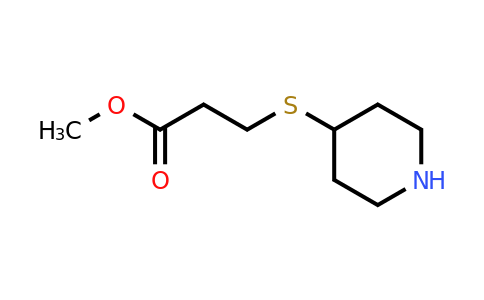 Methyl 3-(piperidin-4-ylthio)propanoate