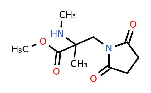 1250213-00-3 | Methyl 3-(2,5-dioxopyrrolidin-1-yl)-2-methyl-2-(methylamino)propanoate