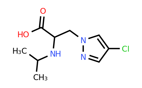 3-(4-Chloro-1h-pyrazol-1-yl)-2-(isopropylamino)propanoic acid