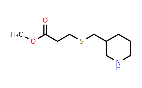1250251-28-5 | Methyl 3-((piperidin-3-ylmethyl)thio)propanoate