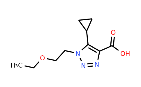 1250401-32-1 | 5-Cyclopropyl-1-(2-ethoxyethyl)-1h-1,2,3-triazole-4-carboxylic acid