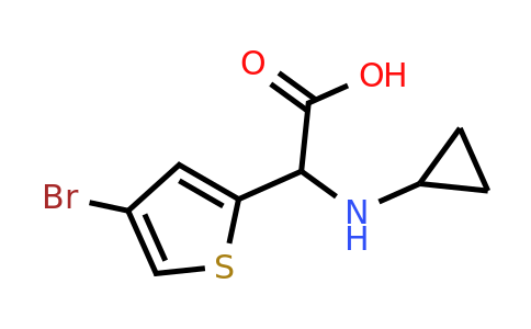 1250433-89-6 | 2-(4-Bromothiophen-2-yl)-2-(cyclopropylamino)acetic acid
