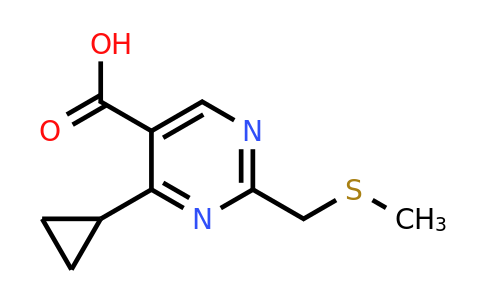 1250501-10-0 | 4-Cyclopropyl-2-((methylthio)methyl)pyrimidine-5-carboxylic acid