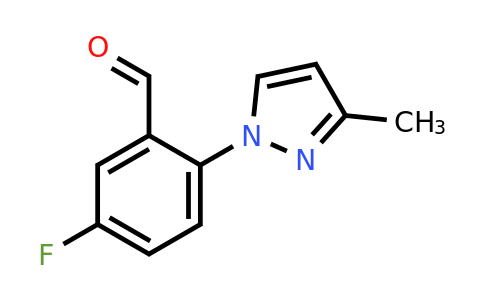 5-Fluoro-2-(3-methyl-1h-pyrazol-1-yl)benzaldehyde