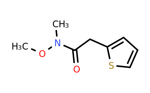 125067-45-0 | N-Methoxy-N-methyl-2-(thiophen-2-yl)acetamide