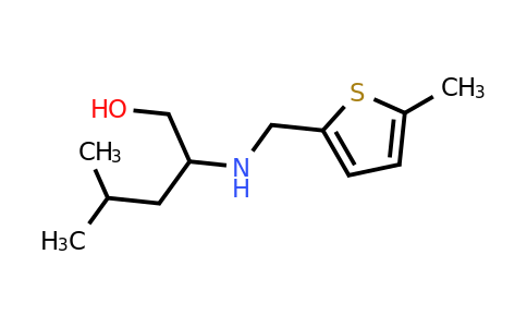 1250702-44-3 | 4-Methyl-2-(((5-methylthiophen-2-yl)methyl)amino)pentan-1-ol