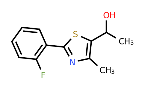1-[2-(2-Fluorophenyl)-4-methyl-1,3-thiazol-5-yl]ethan-1-ol