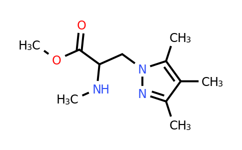 1250727-62-8 | Methyl 2-(methylamino)-3-(3,4,5-trimethyl-1h-pyrazol-1-yl)propanoate