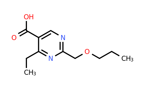 1250786-39-0 | 4-Ethyl-2-(propoxymethyl)pyrimidine-5-carboxylic acid
