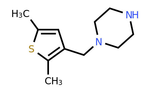 1250877-15-6 | 1-((2,5-Dimethylthiophen-3-yl)methyl)piperazine