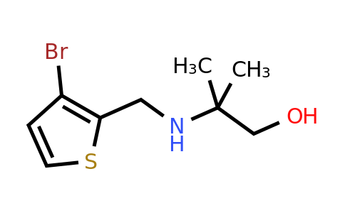 1250923-26-2 | 2-(((3-Bromothiophen-2-yl)methyl)amino)-2-methylpropan-1-ol