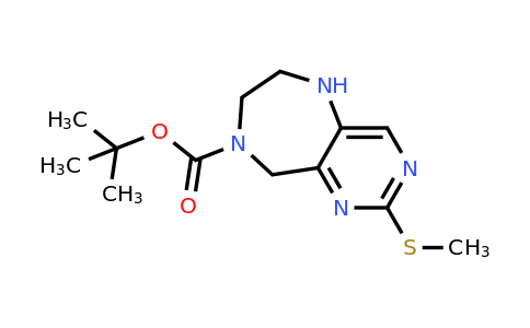 1251000-26-6 | tert-Butyl 2-(methylthio)-5,6,7,9-tetrahydro-8H-pyrimido[5,4-e][1,4]diazepine-8-carboxylate
