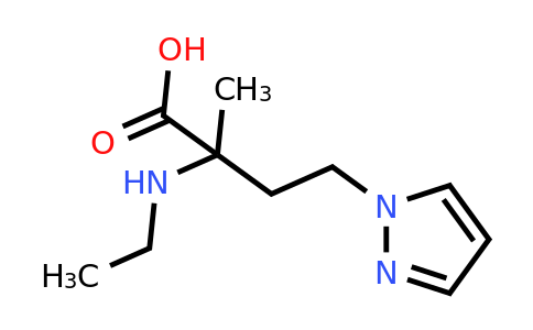 1251083-90-5 | 2-(Ethylamino)-2-methyl-4-(1h-pyrazol-1-yl)butanoic acid