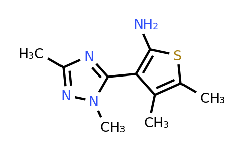 1251125-75-3 | 3-(1,3-Dimethyl-1h-1,2,4-triazol-5-yl)-4,5-dimethylthiophen-2-amine