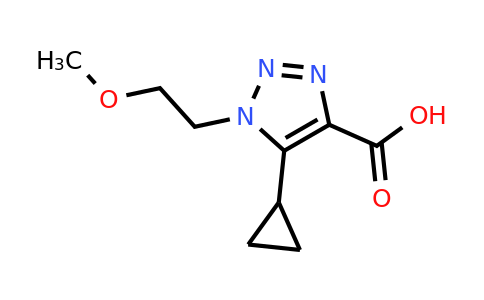 5-Cyclopropyl-1-(2-methoxyethyl)-1h-1,2,3-triazole-4-carboxylic acid