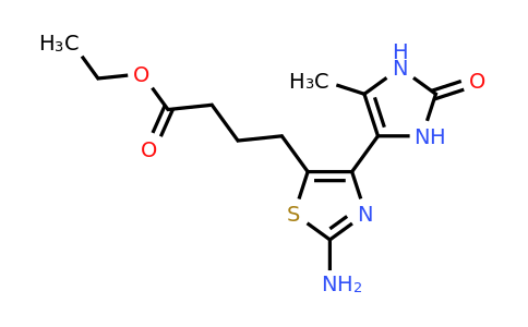 Ethyl 4-(2-amino-4-(5-methyl-2-oxo-2,3-dihydro-1H-imidazol-4-yl)thiazol-5-yl)butanoate