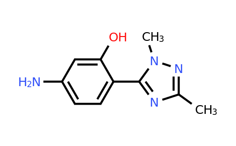 5-Amino-2-(1,3-dimethyl-1h-1,2,4-triazol-5-yl)phenol