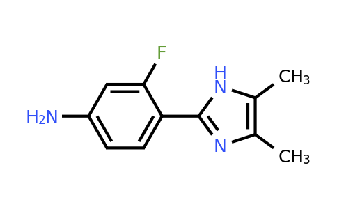 1251300-70-5 | 4-(4,5-Dimethyl-1h-imidazol-2-yl)-3-fluoroaniline