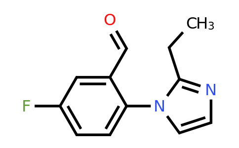 1251317-23-3 | 2-(2-Ethyl-1h-imidazol-1-yl)-5-fluorobenzaldehyde