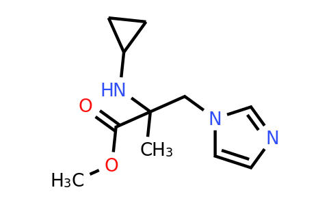 1251318-46-3 | Methyl 2-(cyclopropylamino)-3-(1h-imidazol-1-yl)-2-methylpropanoate