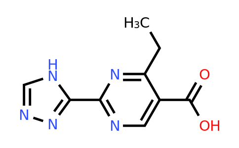 1251326-03-0 | 4-Ethyl-2-(4h-1,2,4-triazol-3-yl)pyrimidine-5-carboxylic acid