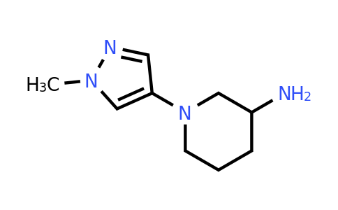 1-(1-Methyl-1H-pyrazol-4-yl)piperidin-3-amine