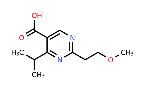 1251334-80-1 | 4-Isopropyl-2-(2-methoxyethyl)pyrimidine-5-carboxylic acid