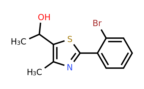1-[2-(2-bromophenyl)-4-methyl-1,3-thiazol-5-yl]ethan-1-ol