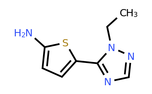 1251366-17-2 | 5-(1-Ethyl-1h-1,2,4-triazol-5-yl)thiophen-2-amine