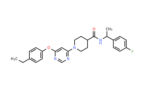 1251553-52-2 | 1-(6-(4-Ethylphenoxy)pyrimidin-4-yl)-N-(1-(4-fluorophenyl)ethyl)piperidine-4-carboxamide