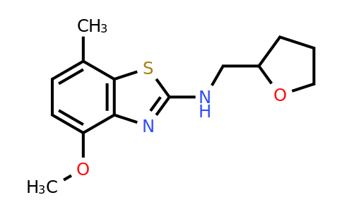 1251614-48-8 | 4-Methoxy-7-methyl-N-((tetrahydrofuran-2-yl)methyl)benzo[d]thiazol-2-amine