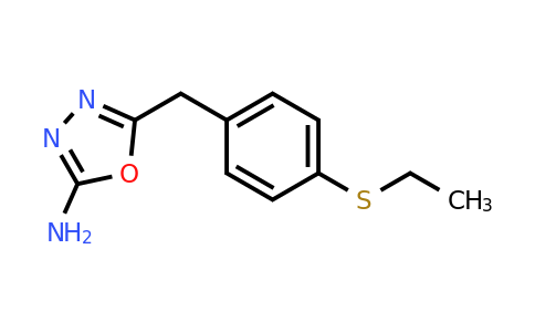 5-(4-(Ethylthio)benzyl)-1,3,4-oxadiazol-2-amine