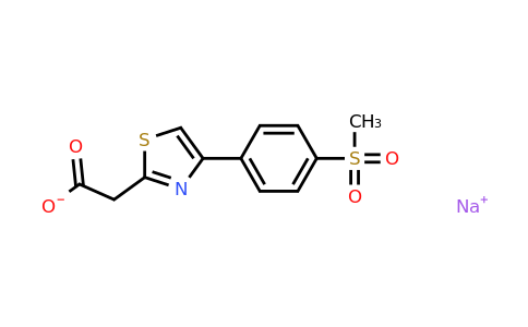1251925-24-2 | Sodium 2-[4-(4-methanesulfonylphenyl)-1,3-thiazol-2-yl]acetate