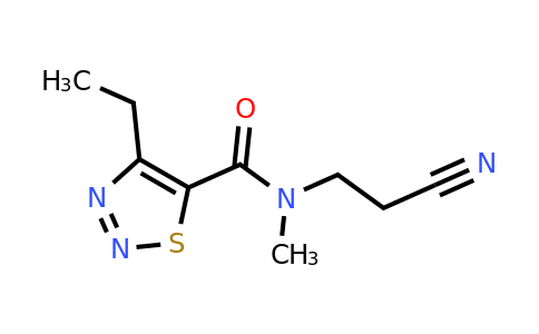 1252183-43-9 | n-(2-Cyanoethyl)-4-ethyl-N-methyl-1,2,3-thiadiazole-5-carboxamide