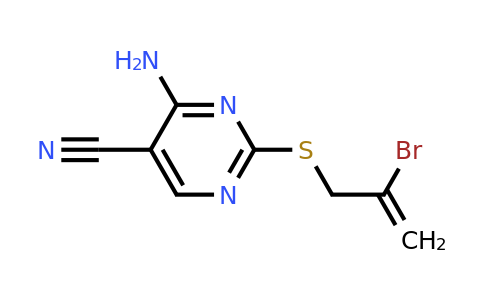 1252521-90-6 | 4-Amino-2-((2-bromoallyl)thio)pyrimidine-5-carbonitrile