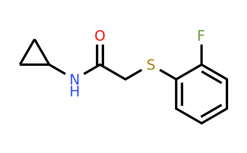 n-Cyclopropyl-2-((2-fluorophenyl)thio)acetamide