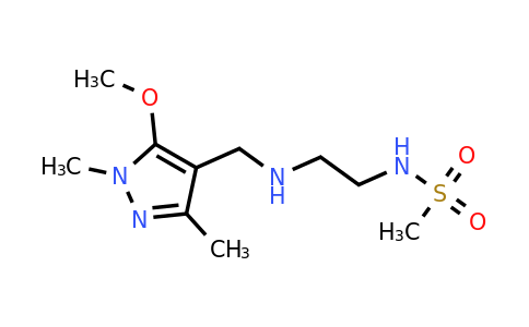1252550-70-1 | n-(2-(((5-Methoxy-1,3-dimethyl-1h-pyrazol-4-yl)methyl)amino)ethyl)methanesulfonamide