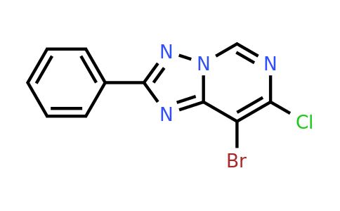 1254710-16-1 | 8-Bromo-7-chloro-2-phenyl-[1,2,4]triazolo[1,5-c]pyrimidine