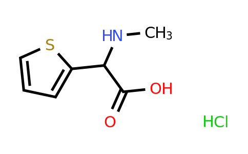 1255716-98-3 | 2-(Methylamino)-2-(thiophen-2-yl)acetic acid hydrochloride