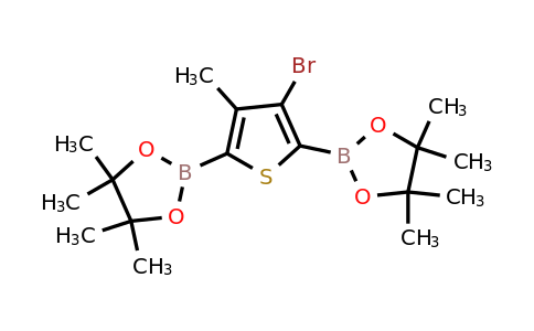 1256360-34-5 | 2,2'-(3-Bromo-4-methylthiophene-2,5-diyl)bis(4,4,5,5-tetramethyl-1,3,2-dioxaborolane)